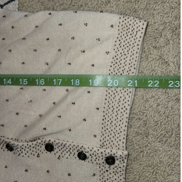 Free People Tea Combo Cardigan Sweater in Creamy Beige, sz Medium - Picture 10 of 14